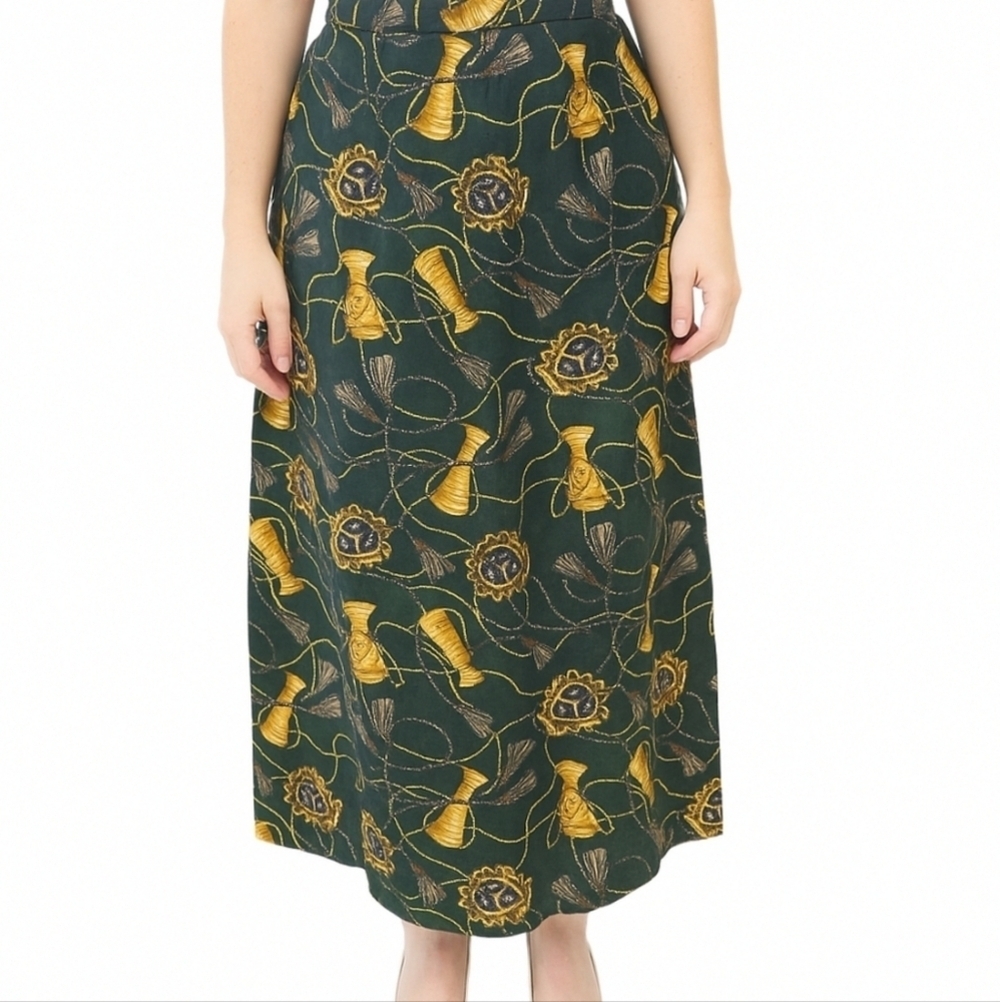 Pendleton Plus Cotton Holiday Print Skirt 18W